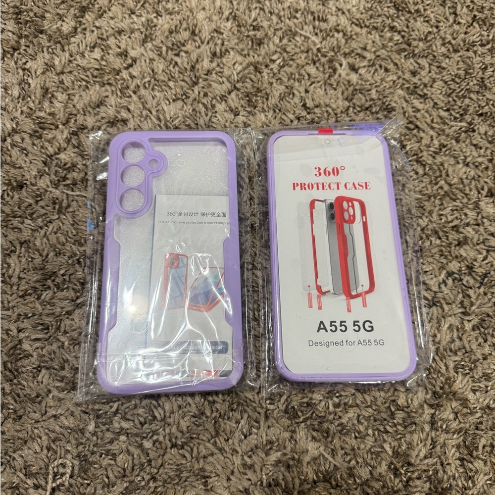 A55 5G Purple Protective Case